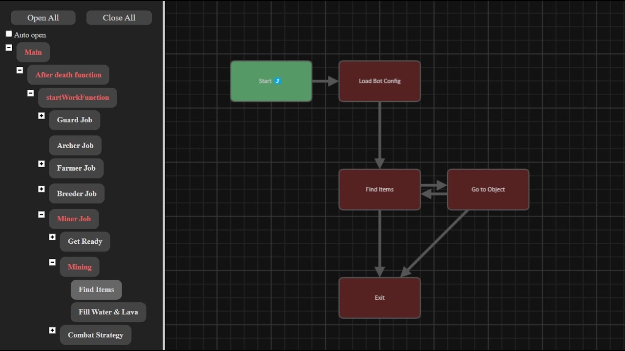 Improving mineflayer-statemachine