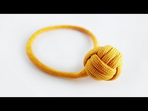 How to Make a Closed Loop Monkeys Fist With No Marble Tutorial
