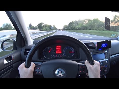 2006 VW Golf V GT 2.0TDI - short fast test drive | POV