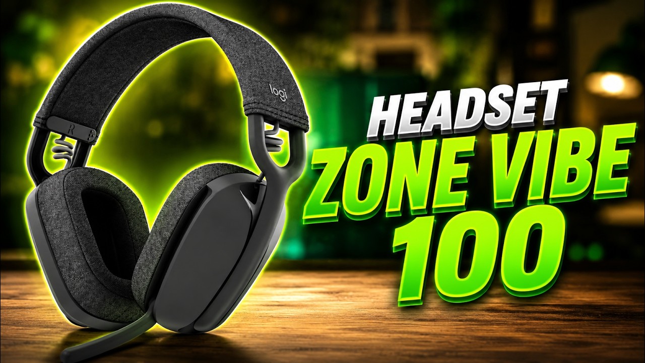 Miniatura da avaliação em vídeo de Headset Sem Fio Logitech Zone Vibe 100 Rosa
