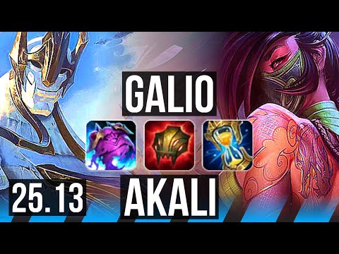 GALIO vs AKALI (MID) | 10/1/14, Legendary | KR Diamond | 25.13