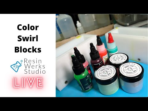 🔴Replay: Casting Color Swirl Resin Blocks | Episode 165