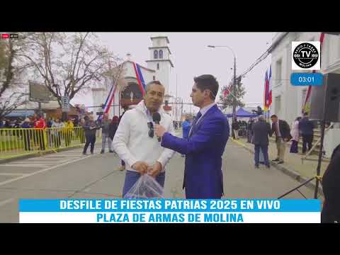 En vivo Desfile de  fiestas patrias 2025 desde la plaza de armas de la comuna de Molina 