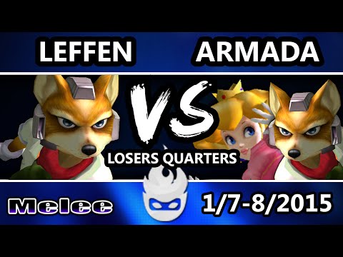 Paragon 2015 - Leffen (Fox) Vs. [A] Armada (Peach, Fox) SSBM Losers Quarters - Melee