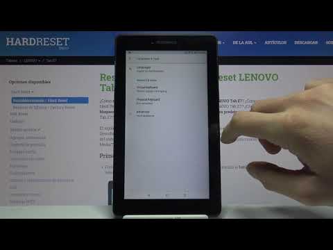Cómo cambiar el idioma a español en LENOVO Tab E7 - configurar idioma