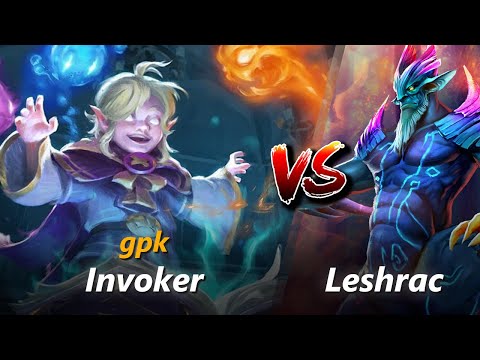 How to Invoker mid vs Leshrac (feat. gpk) | First 10 minutes