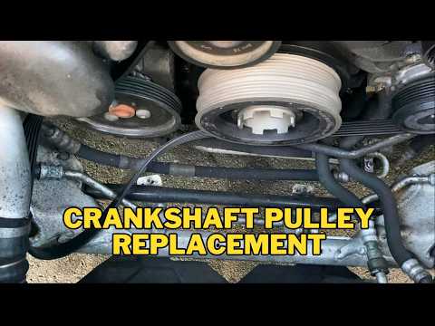BMW M47 2.0d CRANKSHAFT PULLEY REMOVING & REPLACEMENT / E39 E46 E60 E83 E90 E91