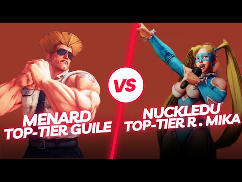 SFV CE ▰ Menard (Guile) vs Nuckledu (R. Mika) ▰ Street Fighter 5 Top Tier Gameplay