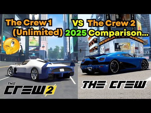 The Crew 1 (Unlimited) VS The Crew 2 Direct Comparison in 2025…