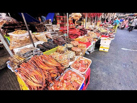 Exploring the CHBAR AMPOV MARKET | Best Street Food, Fruits, fish, Vegetables