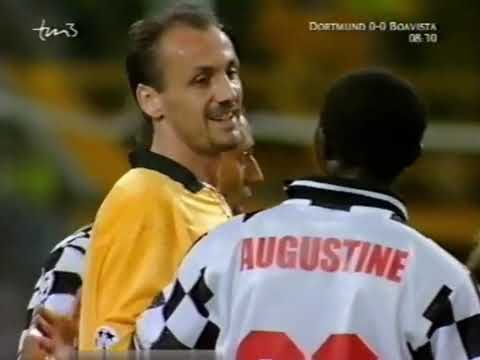 Liga de Campeones 99/00: Borussia Dortmund 3-1 Boavista FC (22/09/1999). Narración en alemán.