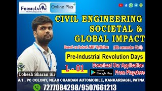 L01 Pre Industrial Revolution Days