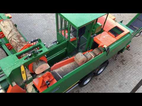 Mobile Brennholzaufbereitung mit Sägespaltautomat SpaltFix K-Vario | POSCH Leibnitz