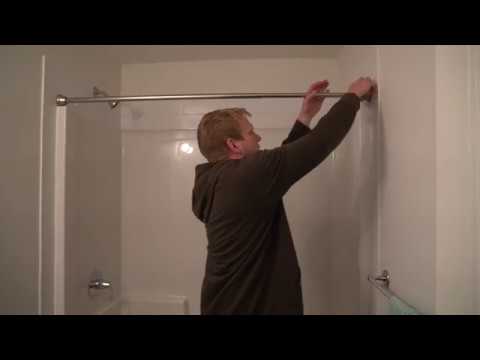 HOW TO EASILY INSTALL A SHOWER CURTAIN BAR