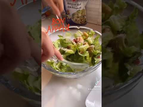 Healthy chicken Caesar salad
