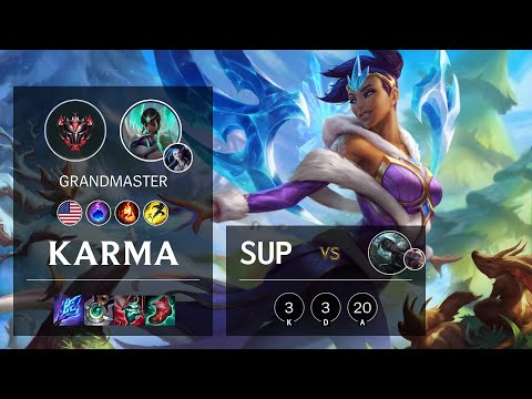 Karma Support vs Senna - NA Grandmaster Patch 11.7