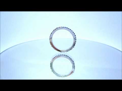 14K ROUND SAPPHIRES ETERNITY BAND ANNIVERSARY PRONG SET - KNR INC - 0.7