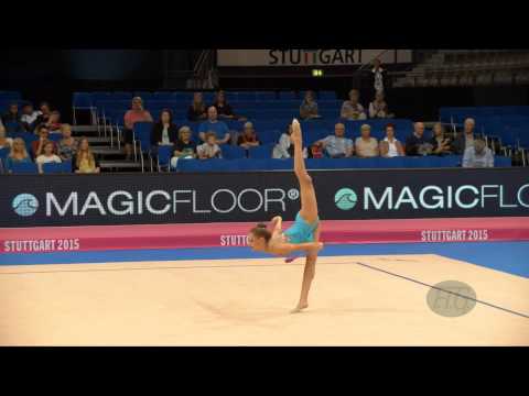 Jelizaveta GAMALEJEVA (LAT) 2015 Rhythmic Worlds Stuttgart - Qualifications Clubs