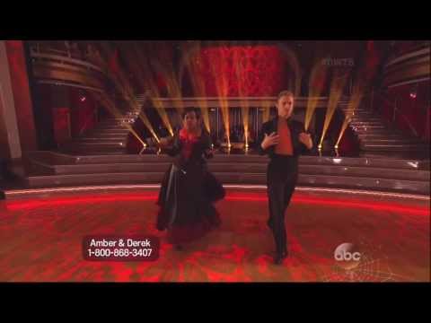 Derek Hough & Amber Riley dancing Paso Doble on DWTS 10 28 13
