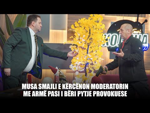 Kojshia Show- Musa Smajli e kërcnon me Armë Moderatorin pasi i bëri pytje Provokuese. Ja çfarë ndodh