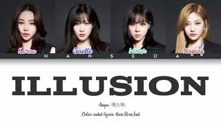 Download lagu AESPA (에스파) - Illusion (color coded lyrics Han/Rom/Ind) mp3 Download lagu AESPA (에스파) - Illusion (color coded lyrics Han/Rom/Ind) mp3