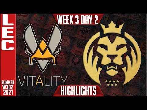 VIT vs MAD Highlights | LEC Summer 2021 W3D2 | Team Vitality vs MAD Lions