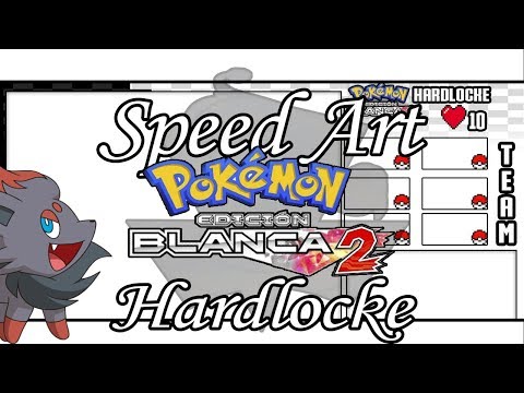 Speed Art Pokemon Blanco 2 Hardlocke | ElectroPoke