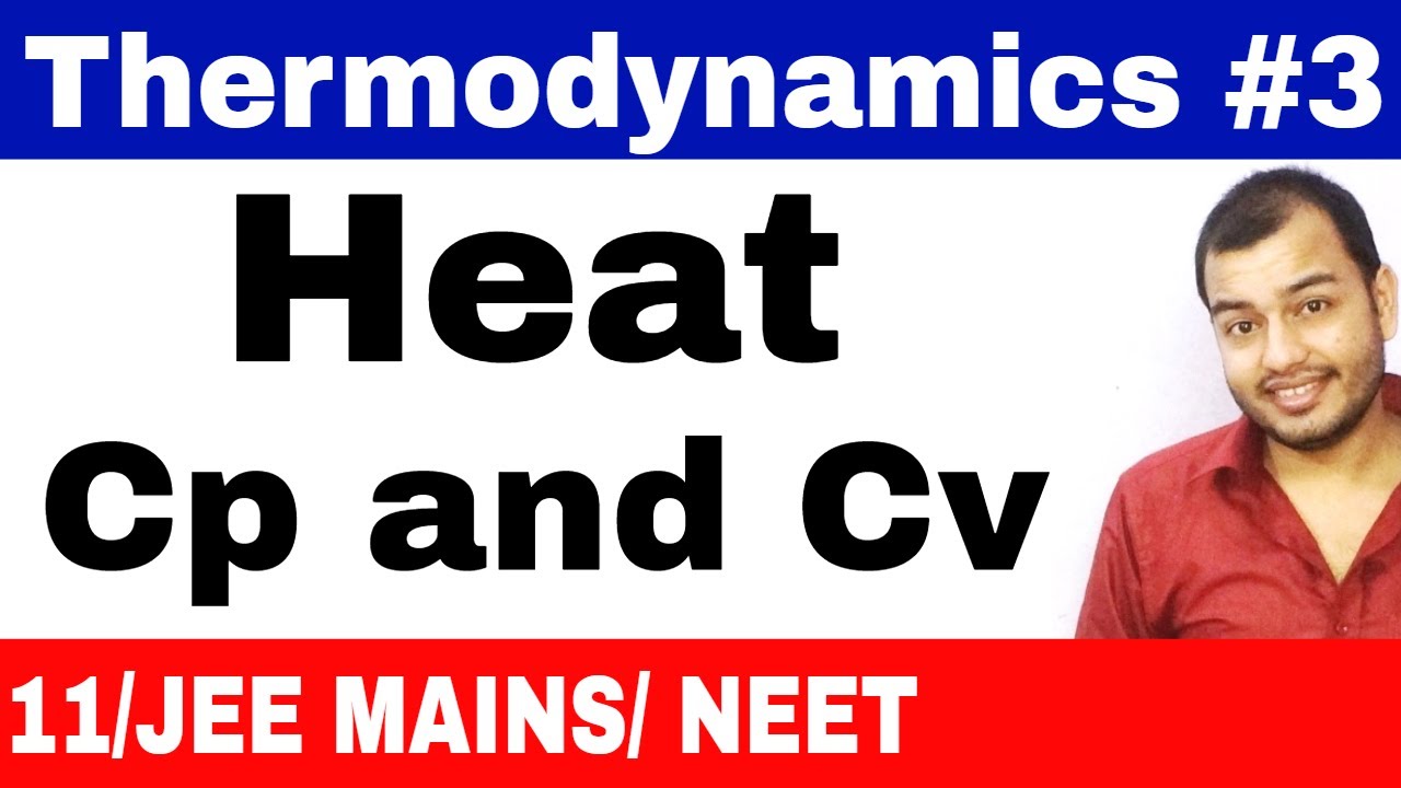 Thermodynamics 03 || Heat : Specific heat Capacities Of Gases : Cp and Cv JEE MAINS/NEET||