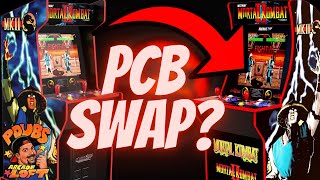 Mod Arcade1Up Costco Mortal Kombat Cabinet with Midway Legacy PCB!