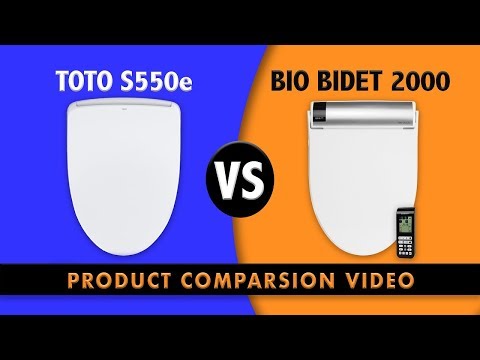 TOTO S550e Washlet vs Bio Bidet BB 2000 Bliss Bidet Comparison - bidetsPLUS.com