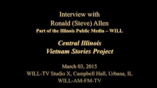 An Interview with Ronald 'Steve' Allen