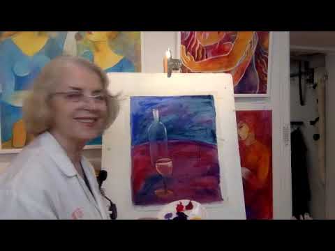 [Alina Witwitzka] Genomskinligt glas, hur kan vi måla den #alinawitwitzka #kurs #creare_skapande_centrum