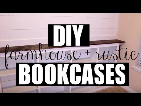 DIY Target Built In Bookcase Hack | Farmhouse + Rustic Chic Video