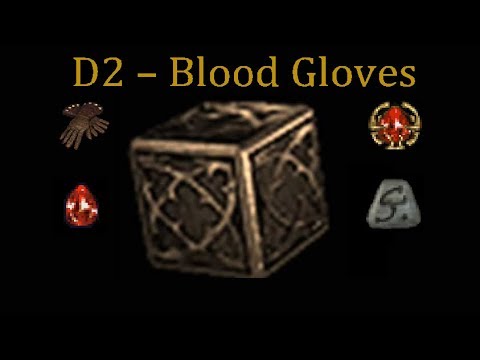 Diablo 2 - 42 Crafted Blood Gloves