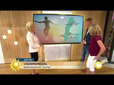 Här är de högsta badtemperaturerna - Nyhetsmorgon (TV4)