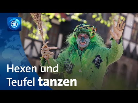 Walpurgisnacht im Harz: Menschen begrüßen den Frühling