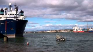 preview picture of video 'Harbour Montrose From Ferryden Angus Scotland'