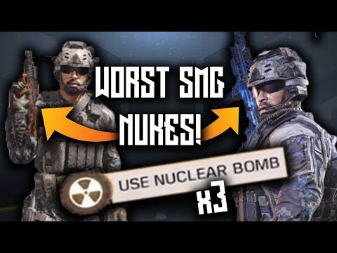 Using the WORST SMGS to get 3 NUCLEAR BOMBS in COD Mobile! (these guns suck)