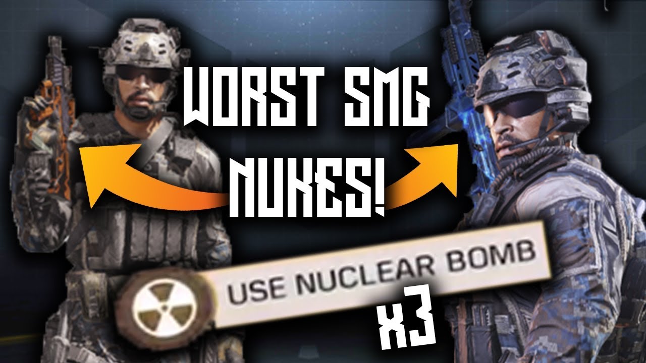 <h1 class=title>Using the WORST SMGS to get 3 NUCLEAR BOMBS in COD Mobile! (these guns suck)</h1>