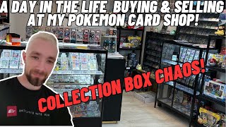 A Day In The Life Of Buying & Selling At My Pokémon Card Shop (Collection Box CHAOS)