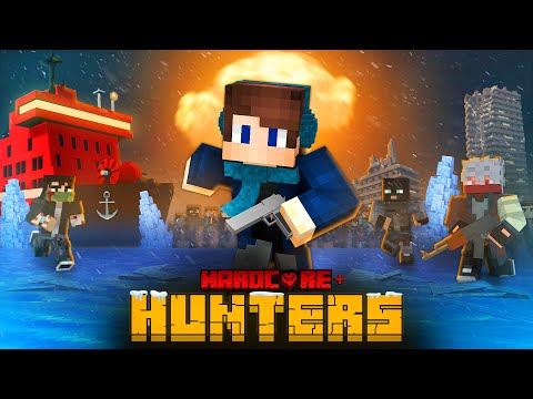 100 HUNTERS WILL BE TRYING TO CATCH ME IN THE WINTER APOCALYSE IN MINECRAFT