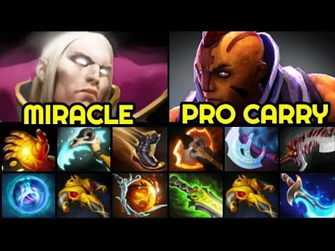 MIRACLE Invoker Try Hard Intense Game vs 200IQ Ethereal Blade Build Anti Mage 7.27 Dota 2