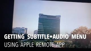 Subtitle & Audio setting on Apple TV using Apple’s Remote app