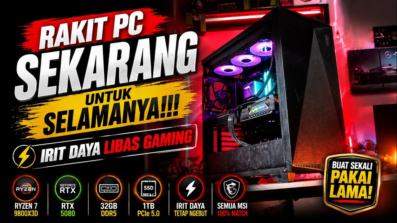 Rakit PC Ini - Bisa Untuk Bertahun-tahun lamanya!! Irit Daya - Kenceng dan Libas Semuanya