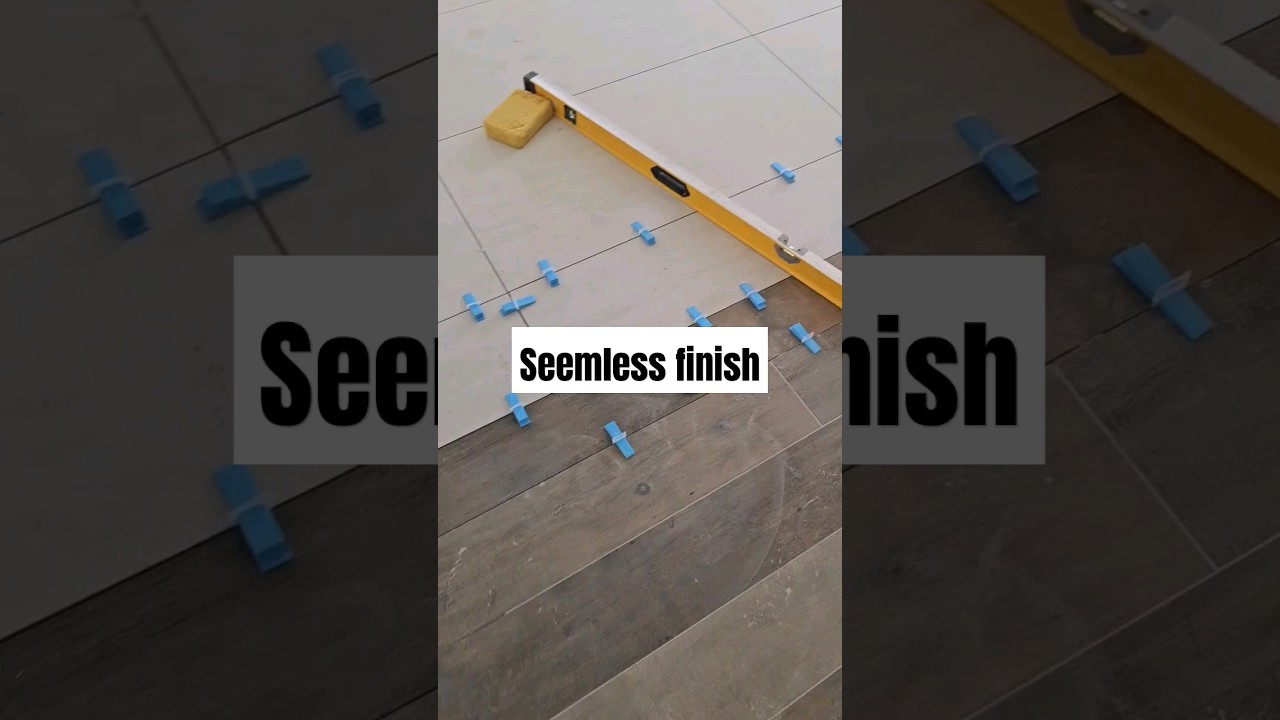 Tile to Tile transition #diy #tiling #hack #tiles #asmr #howto #tiles #flooring