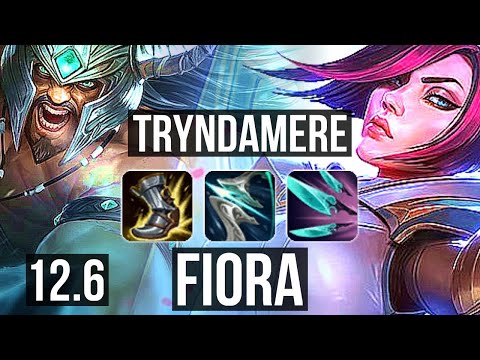 TRYNDAMERE vs FIORA (TOP) | Quadra, 2.4M mastery, 7 solo kills, Legendary | BR Diamond | 12.6