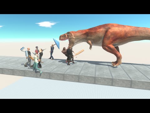 SKY BRIDGE HUMANS FACTION vs EVERY UNIT - Animal Revolt Battle Simulator