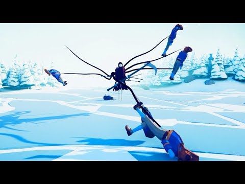 Harpooner x4 vs Every Unit in Circle - Totally Accurate Battle Simulator TABS