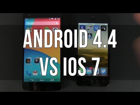 Android 4.4 KitKat vs iOS 7 Comparison
