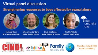 Panel Discussion | Strengthening responses to boys affected by sexual abuse